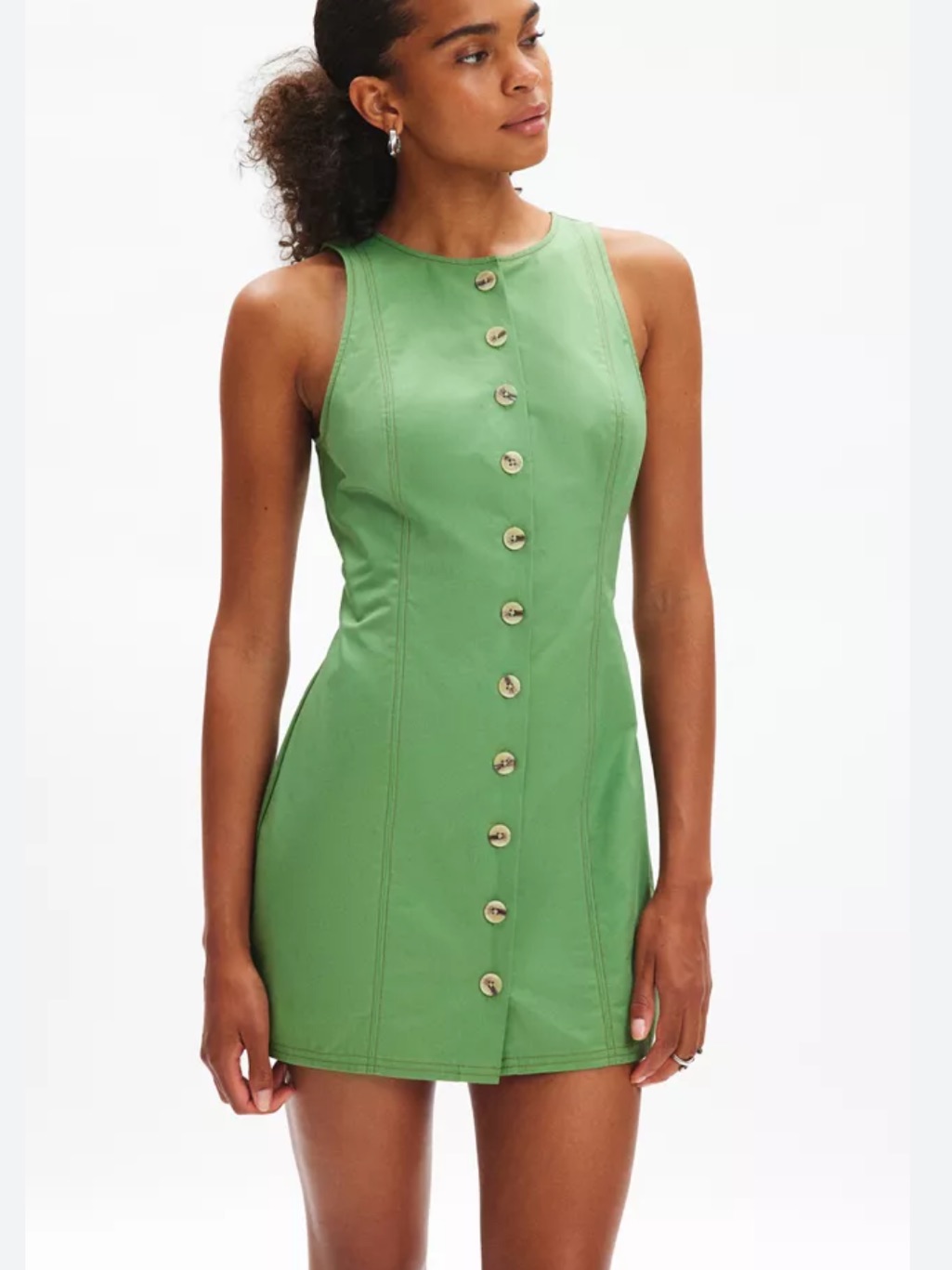 Kimchi Blue Sandy Open-Back Sleeveless Shift Mini Dress New Nwt